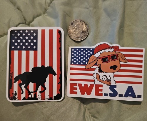 America american flag - american, horse