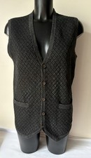 Hammond & Co Mens Grey Check Lambswool Blend Button Up Vest/ Waistcoat Guc