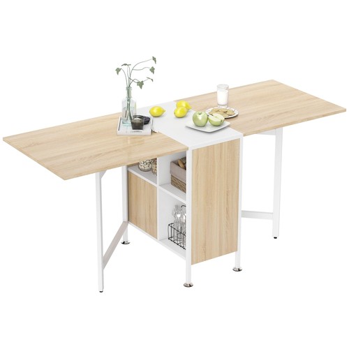 Homcom foldable drop leaf - foldable,