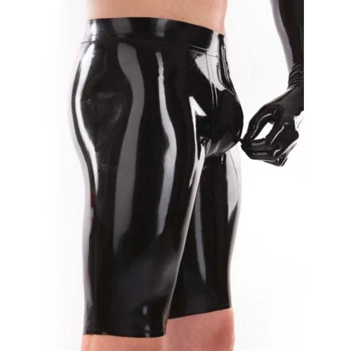 Male latex shorts - rubber, short