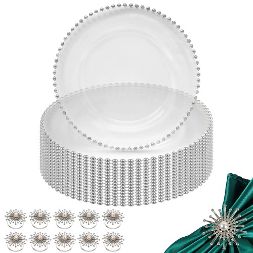 Clear acrylic charger plate - acrylic,