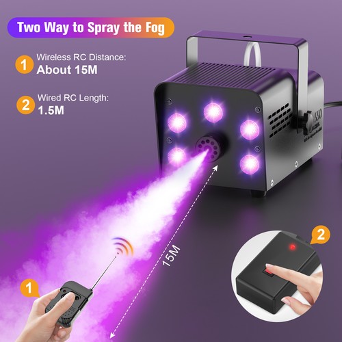 500w rgb 5led fog smoke - rgb,