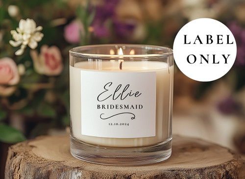 Candle stickers personalised - candle,