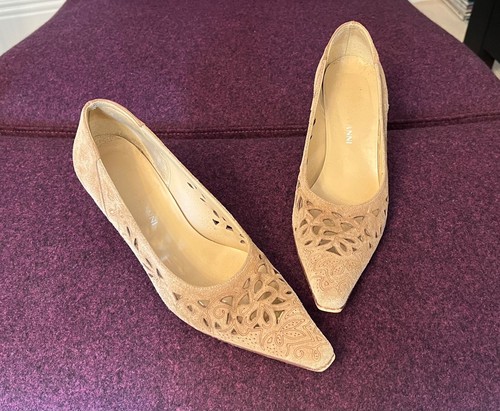 Size sand coloured suede - 5/37,