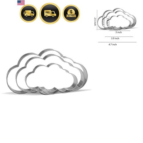 Cloud cookie cutter - cookie,