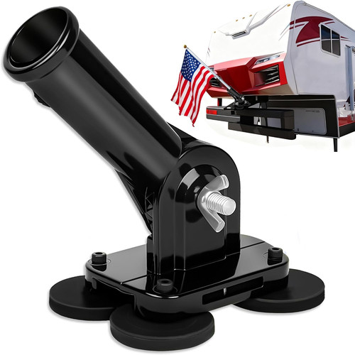 Magnetic flag pole - rv,