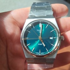 Tissot Men's T-Classic PRX 40mm Quartz Green Dial.