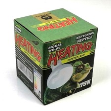 75W NEPTONIAN Heating Frosted Heat Lamp for Reptiles Bulb Model ND-05 NOMOY PET