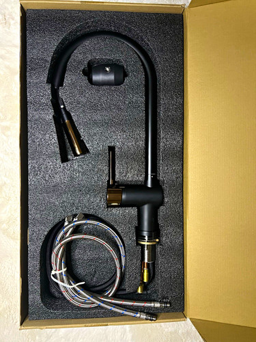 Matte black high arc pull - high, pull-out