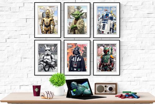 Star wars characters comic - star,