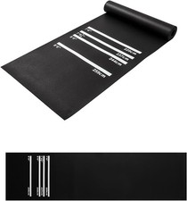 Darts Mat with 4 Throwing Distances Dart Board Mat 300cm x 62cm Non-Slip Rubber