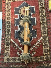 Vintage Decorative Bamboo Wooden Arrow Carrier Tribal / African? 33 Inches Long