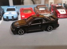 TOMICA TAKARA NISSAN SILVIA S13 JAPANESE POLICE CAR BLACK MINT JDM SEE pictures
