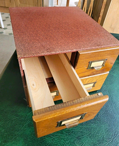 Wooden drawer desktop index - wooden,