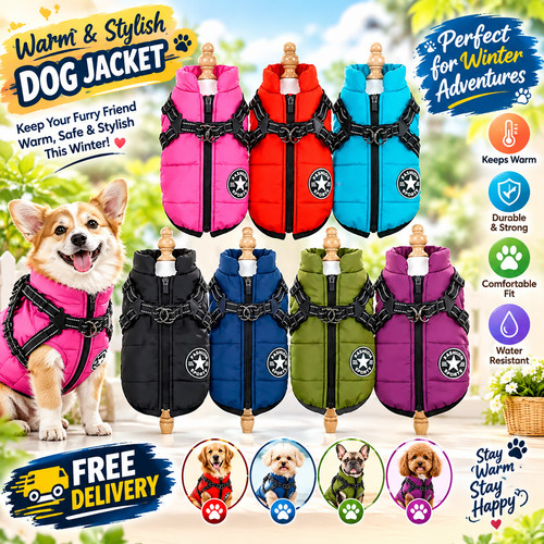 Dog coat waterproof with - waterproof,