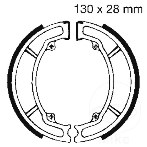 Ebc brake shoes inc springs - ebc,