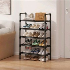 5-Layer Shoe Rack Black Shoe