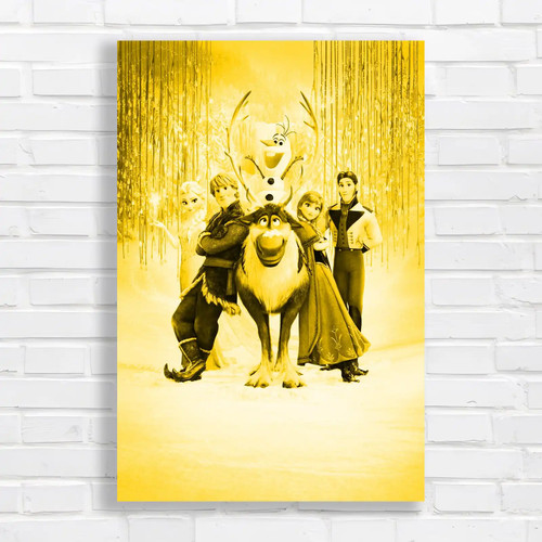 Frozen enchanted winter - enchanted, yellow