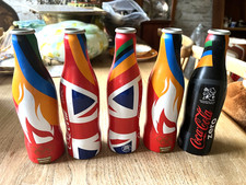 Coca Cola Limited Edition Bottles 2012 Olympic Games Metal Bottles x5