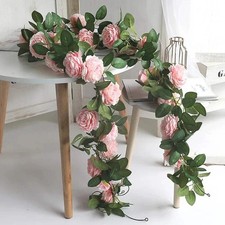 Silk Peony Garland – Pink