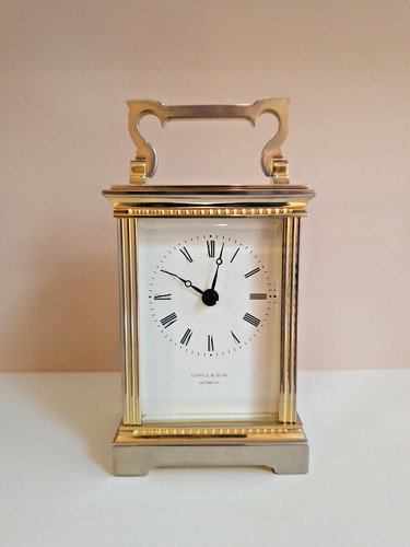 Silver plated brass carriage - plated,