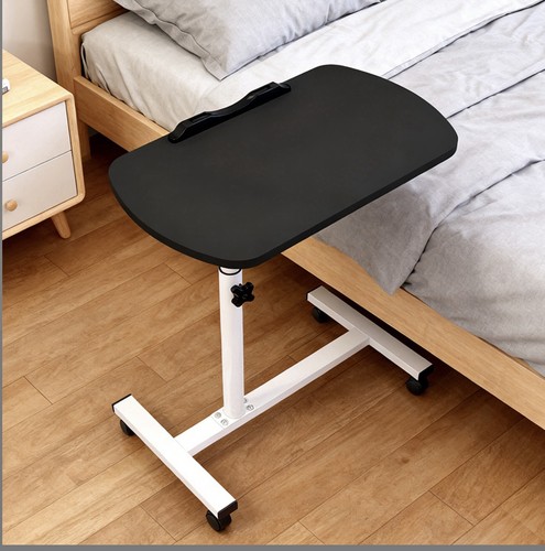 Adjustable overbed table with - adjustable,