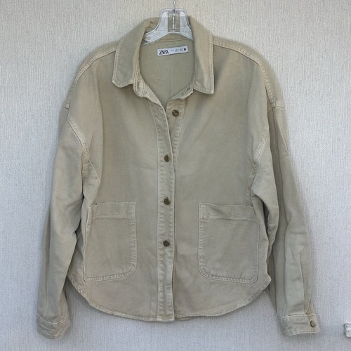 Zara shacket jacket beige - jacket, sz