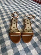 Boden Tan and Gold Sandals