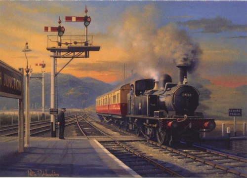 Gwr 14xx railway engine - br,