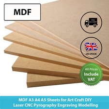 MDF A2 A3 A4 A5 Sheet Crafts