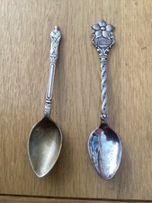 2  Vintage EPNS collectors teaspoons 1 is British Columbia & other is a monk M42