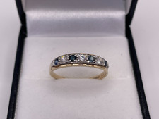 9ct Gold Hallmarked Sapphire &