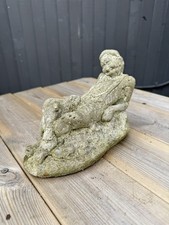 Garden Statue Old Man Laying