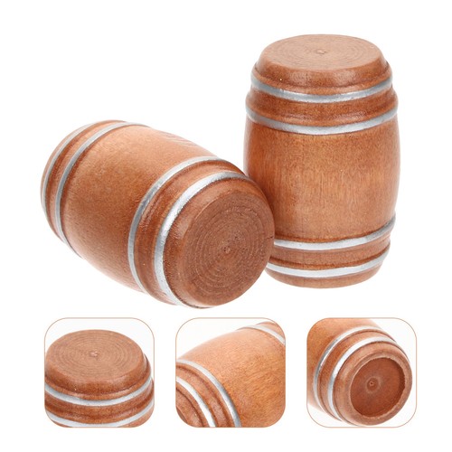 2pcs mini wooden - 2pcs, barrel