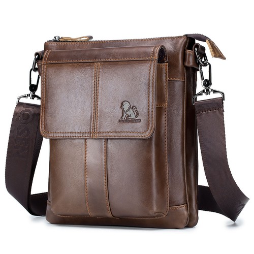 Retro men genuine - men's, leather