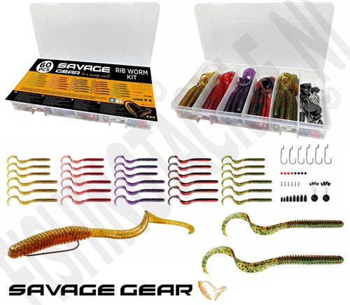 Savage gear rib worm kit - gear,