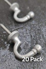 20x POLISHED CHROME TIE BACKS