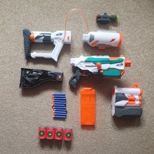 Nerf Modulus Tri-Strike Blaster Interchangeable 3 Way Shooter Bundle