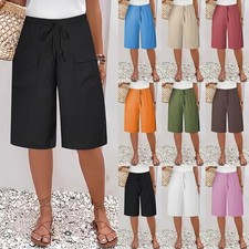 Ladies Womens Trousers Elastic