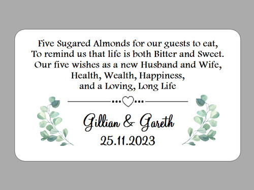 X21 sugared almonds poem - x21,
