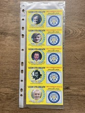 Leeds United Football Club 5 Mint Scratch cards Don Revie Sprake Wilkinson Sharp