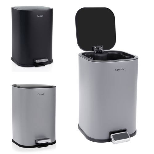 Stainless steel pedal bin - 5l,