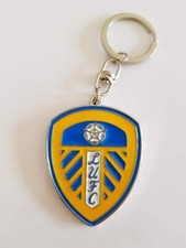 LEEDS UNITED FC OFFICIAL CREST KEYRING IDEAL GIFT 
