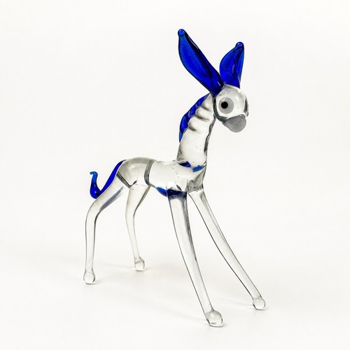 Hand blown glass - hand, donkey