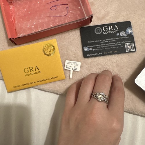 Moissanite diamond ring size - moissanite,