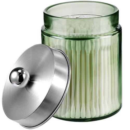 Sage green glass apothecary - sage,