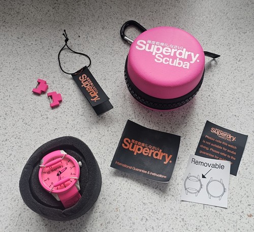 Superdry pink suba watch - suba,