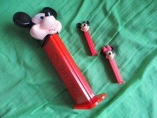 MICKEY MOUSE FIGUREs small large figure pez dispenser TOY NOVELTY red toy disney