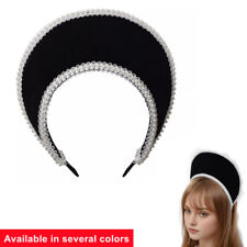 Medieval Renaissance Lady Tudor Headpiece Royal French Hood Coronet Solid Colors