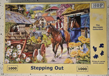 House of Puzzles 1000 piece jigsaw puzzle, Stepping Out horses complete VGC GT33